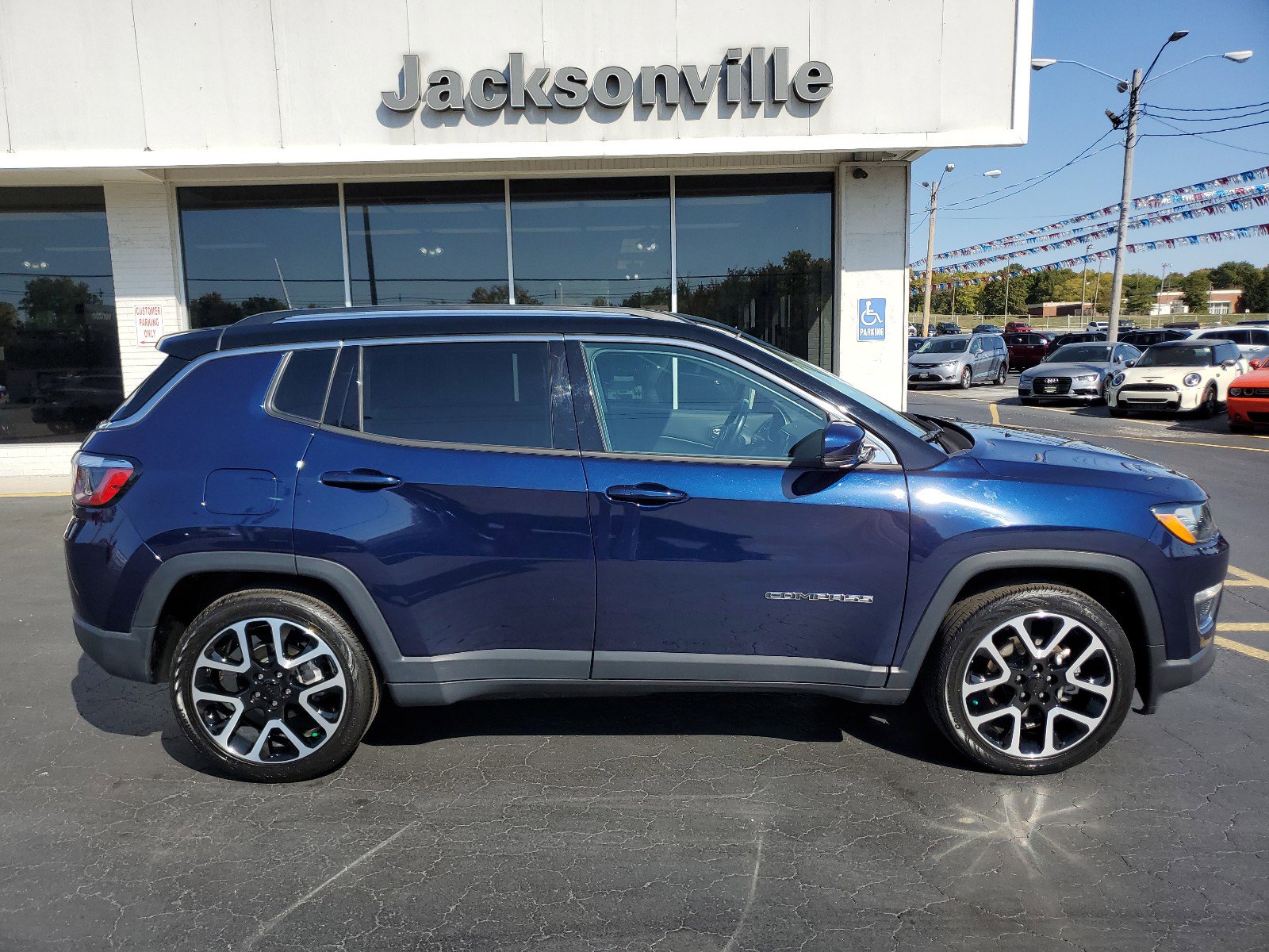 Certified 2020 Jeep Compass Limited with VIN 3C4NJCCB7LT249095 for sale in Jacksonville, IL