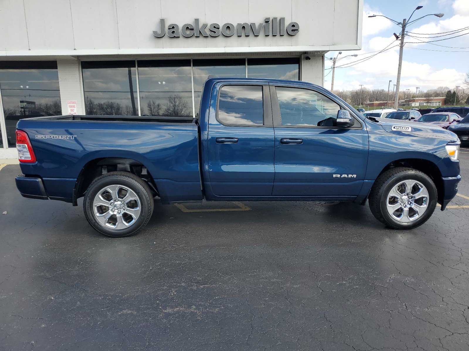 Used 2022 RAM Ram 1500 Pickup Big Horn/Lone Star with VIN 1C6SRFBT9NN109101 for sale in Jacksonville, IL