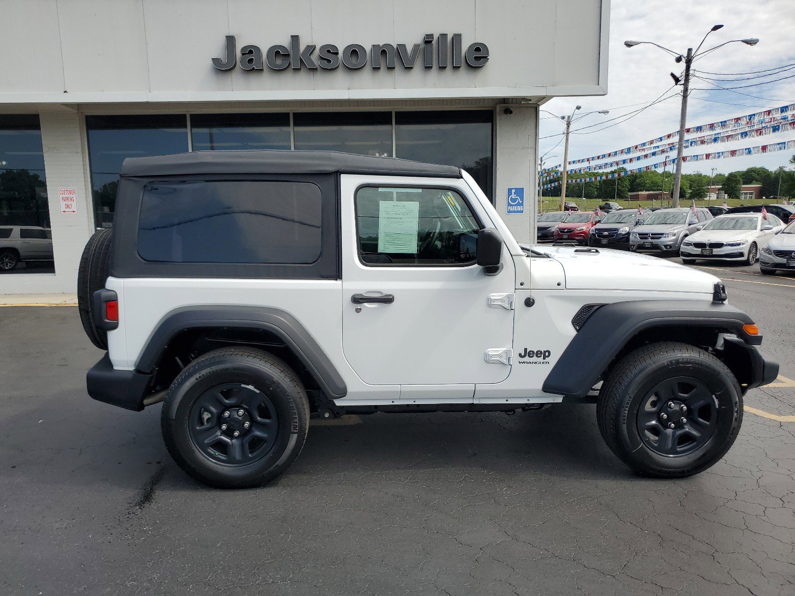 Certified 2022 Jeep Wrangler Sport with VIN 1C4GJXAN1NW176266 for sale in Jacksonville, IL