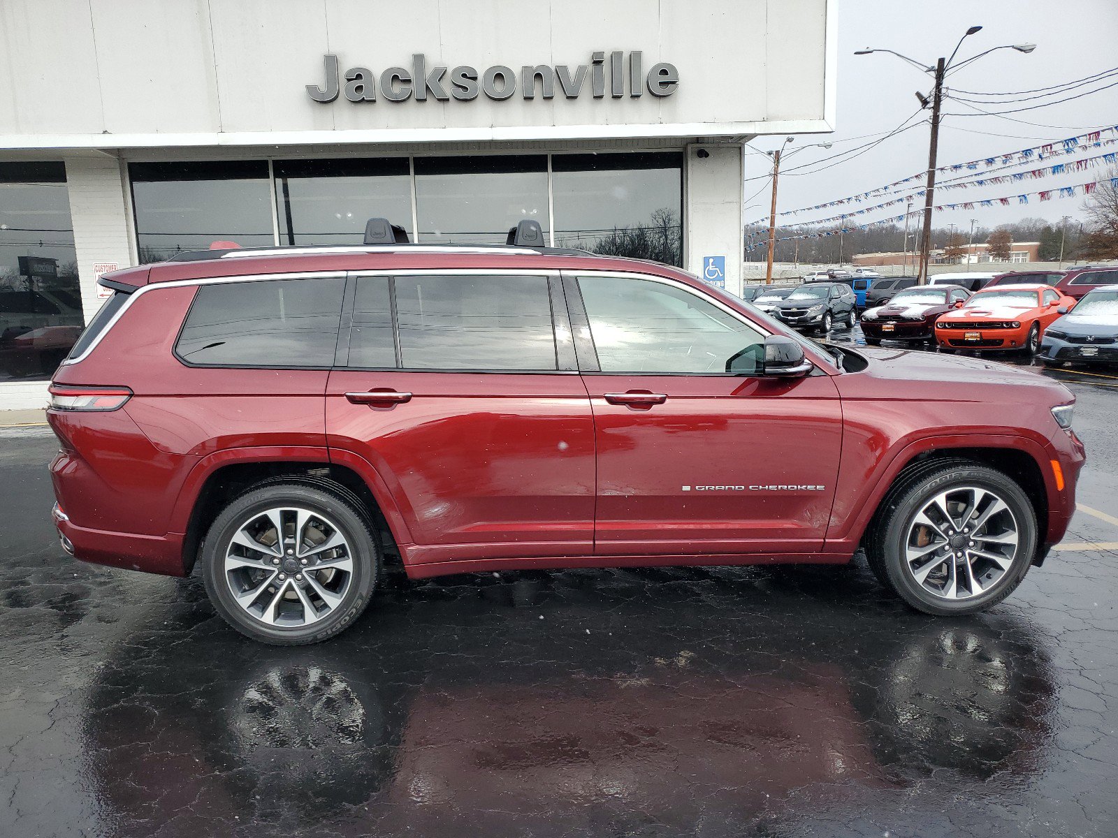 Certified 2021 Jeep Grand Cherokee L Overland with VIN 1C4RJKDG7M8130663 for sale in Jacksonville, IL