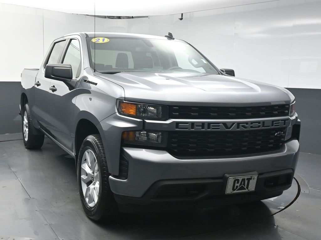 Used 2021 Chevrolet Silverado 1500 Custom with VIN 1GCPWBEK8MZ345362 for sale in Macon, GA