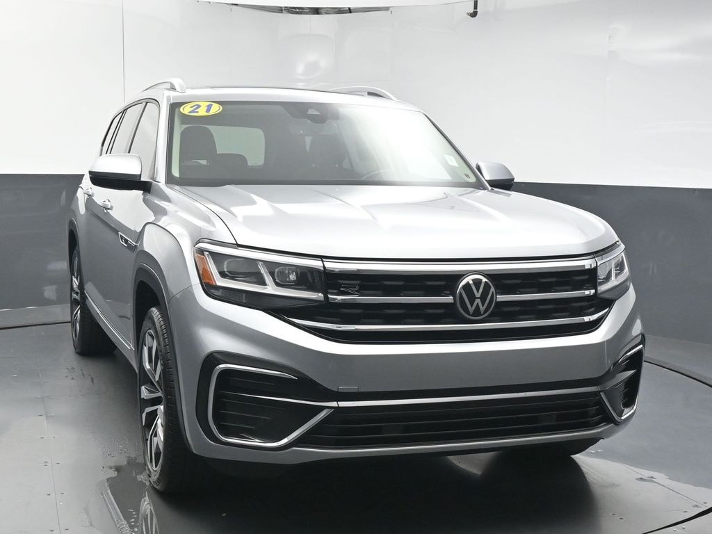 Used 2021 Volkswagen Atlas SEL R-Line with VIN 1V2CR2CA6MC571885 for sale in Macon, GA