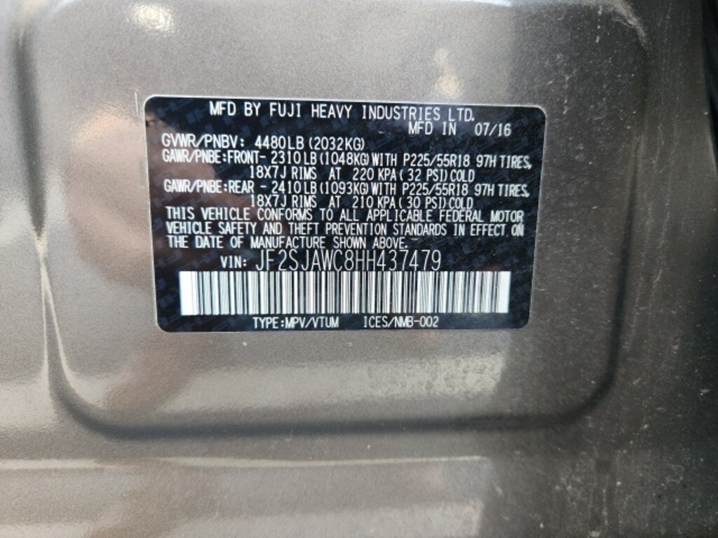 Used 2017 Subaru Forester 2.5i Touring SUV