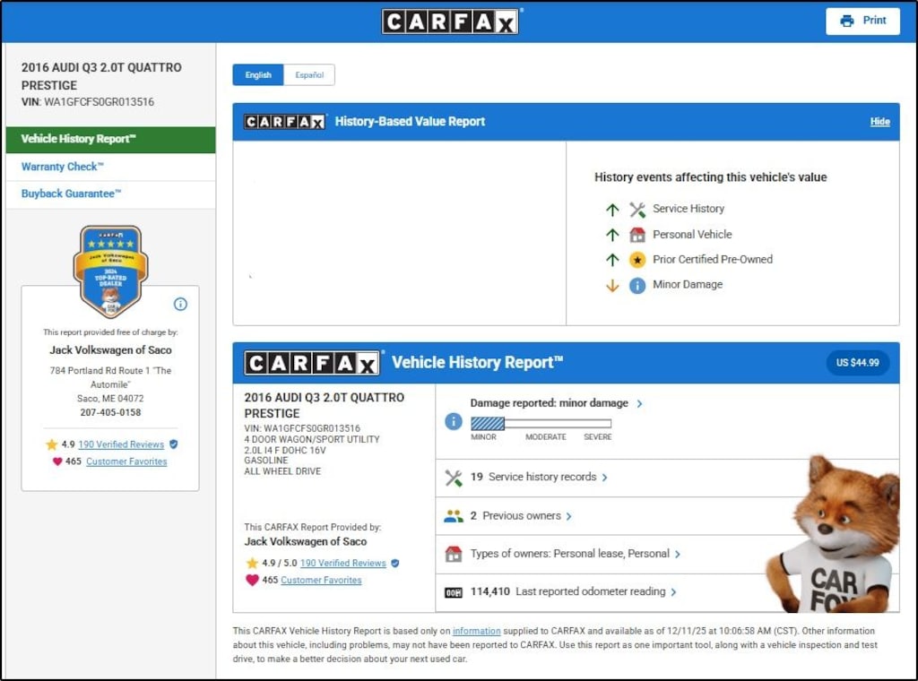 Used 2016 Audi Q3 2.0T Premium Plus SUV