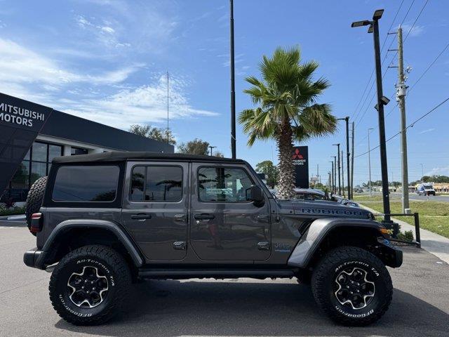 Used 2021 Jeep Wrangler Unlimited Rubicon 4XE with VIN 1C4JJXR69MW705531 for sale in New Port Richey, FL