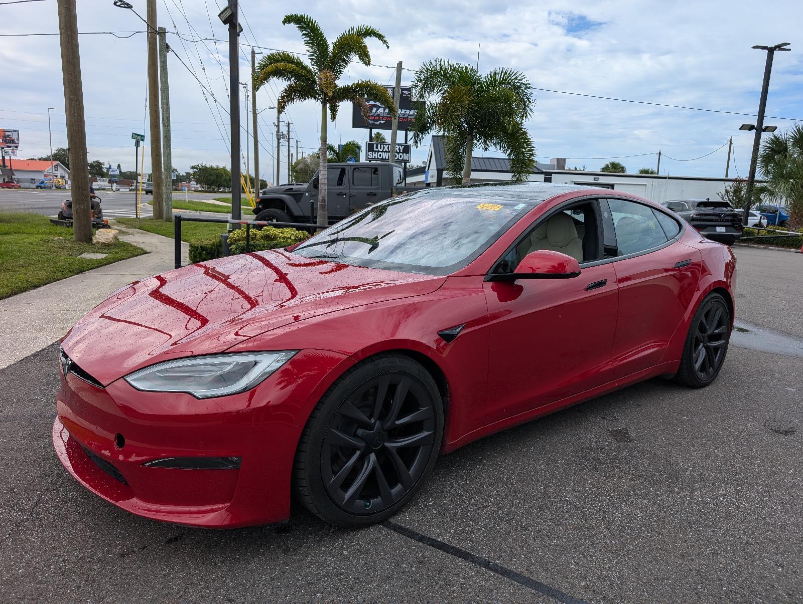 Used 2021 Tesla Model S Plaid with VIN 5YJSA1E61MF435125 for sale in New Port Richey, FL