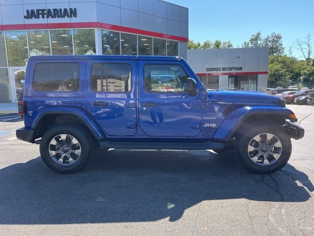 Used 2019 Jeep Wrangler Unlimited Sahara with VIN 1C4HJXEG7KW583455 for sale in Haverhill, MA