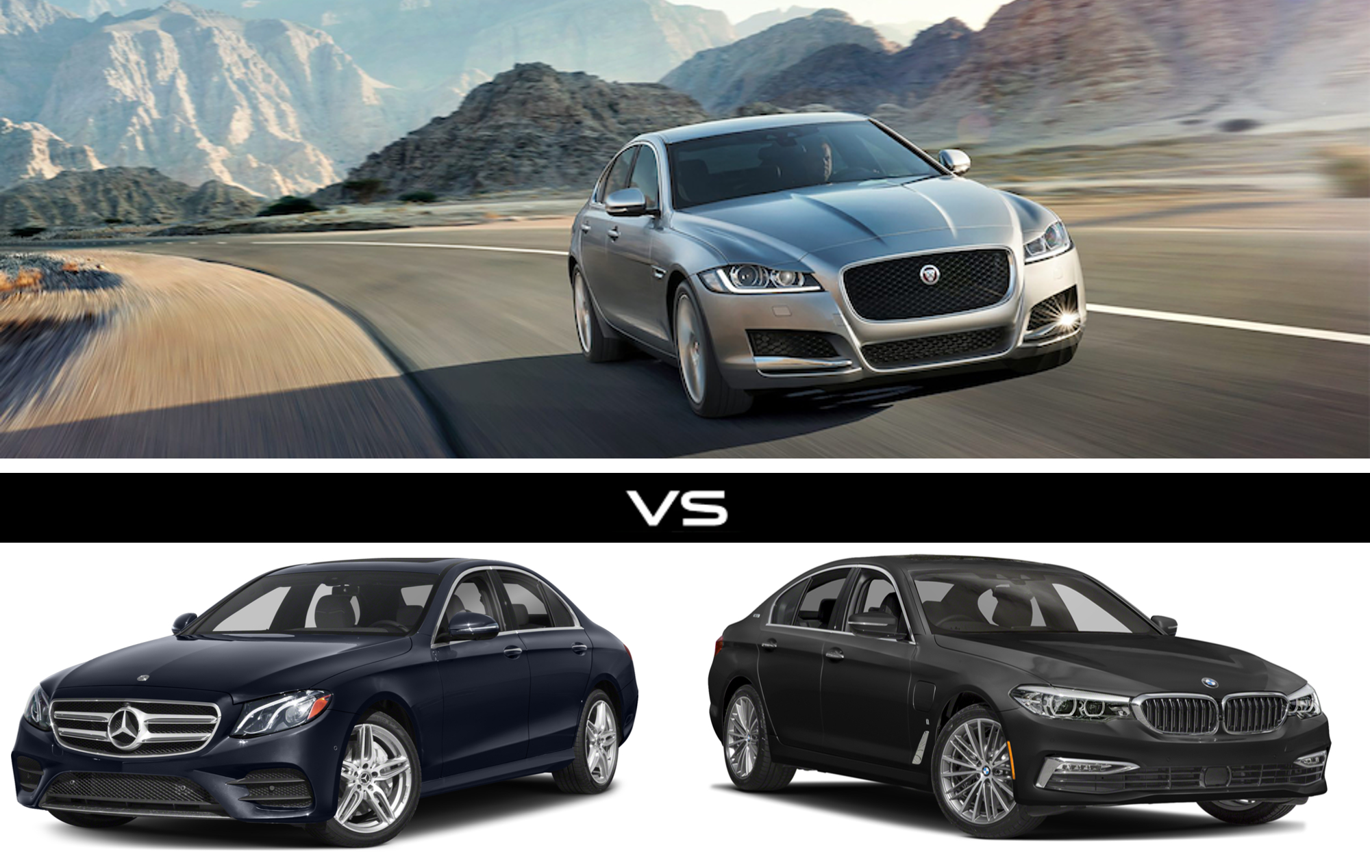 compare jaguar xf and mercedes e-class