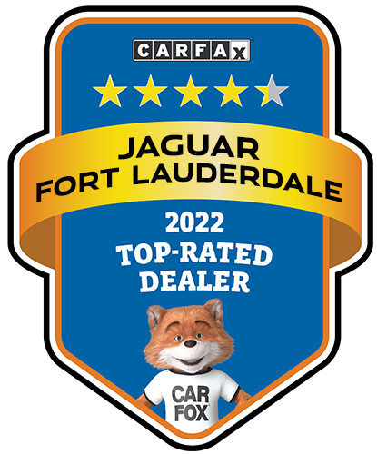 Jaguar Fort Lauderdale CARFAX Top-Rated Dealer badge
