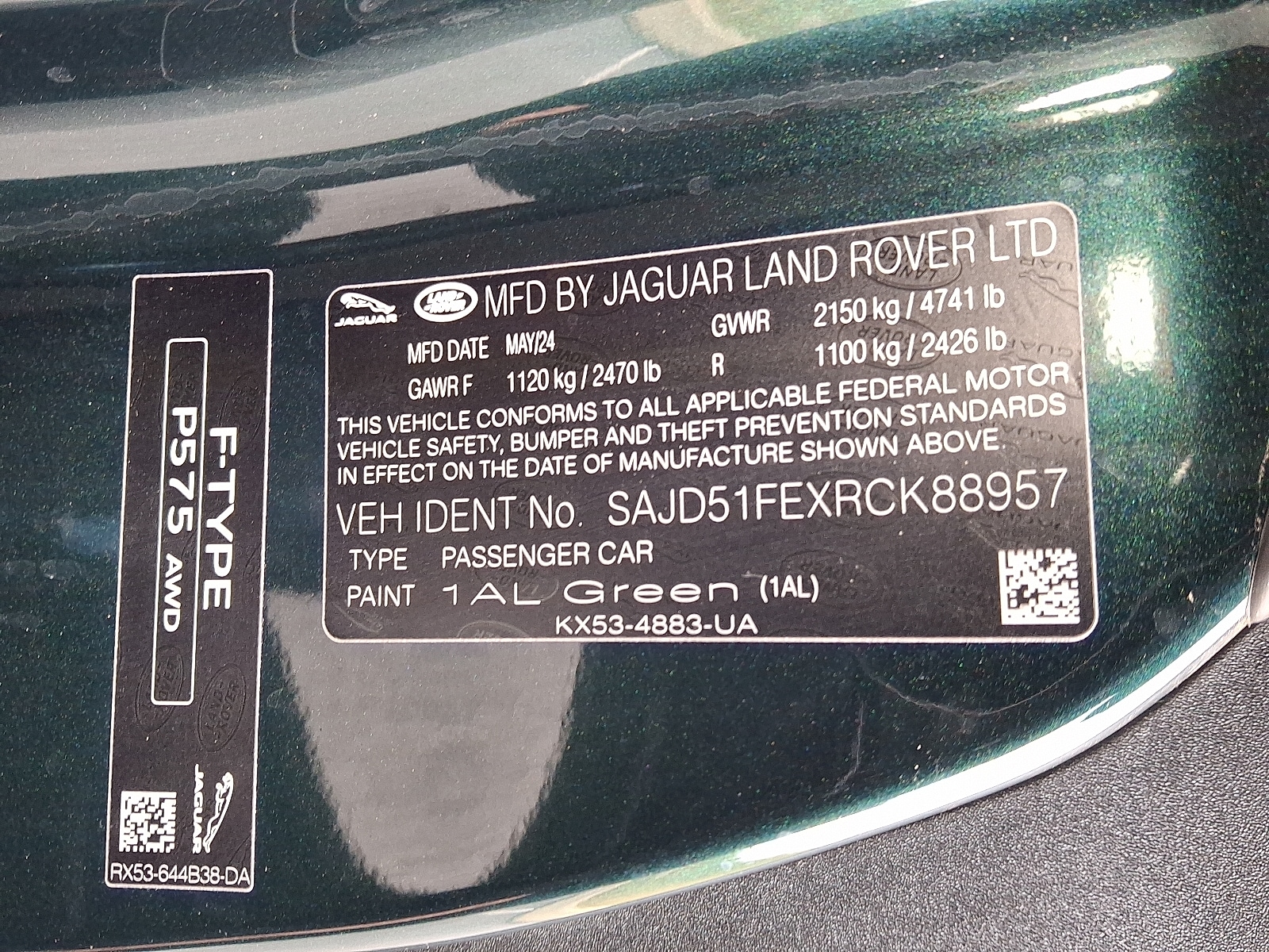 2024 Jaguar F-Type R75 - Photo 20