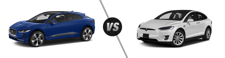 Tesla x vs online jaguar i pace