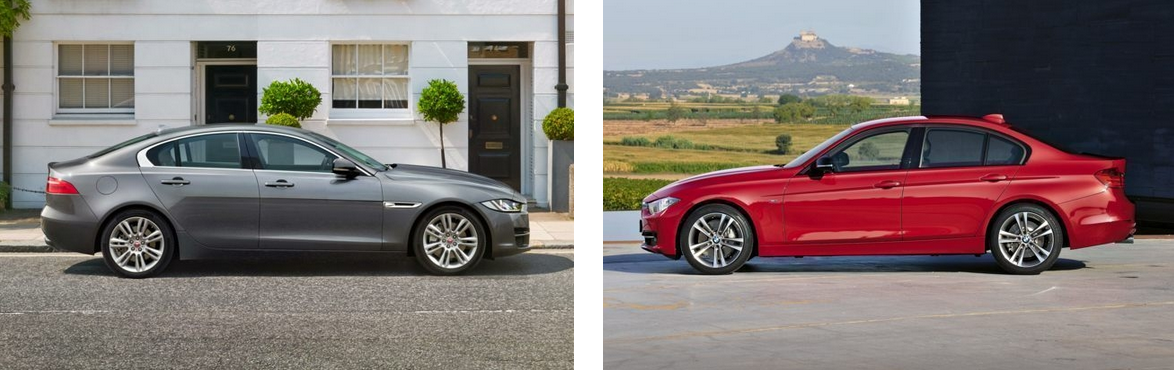 bmw 335i vs Jaguar XE