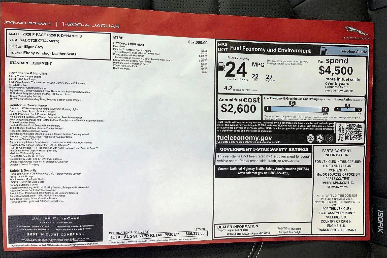 2026 Jaguar F-Pace R-Dynamic S - Photo 11