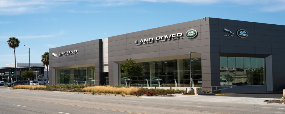 Exterior view of the new Jaguar South Bay dealership