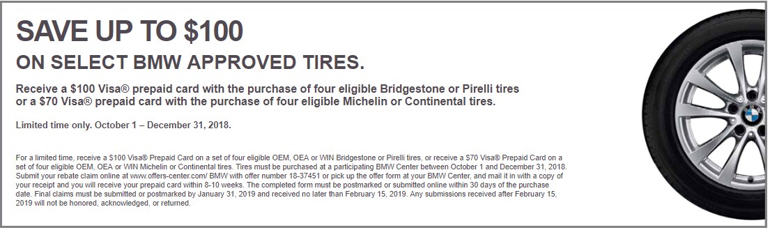 BMW Tire Rebates Coupons Near Middletown OH