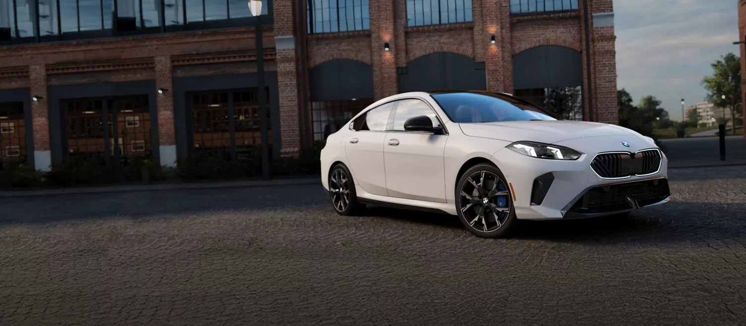 A dynamic image of the 2026 BMW 2 Series Gran Coupe.