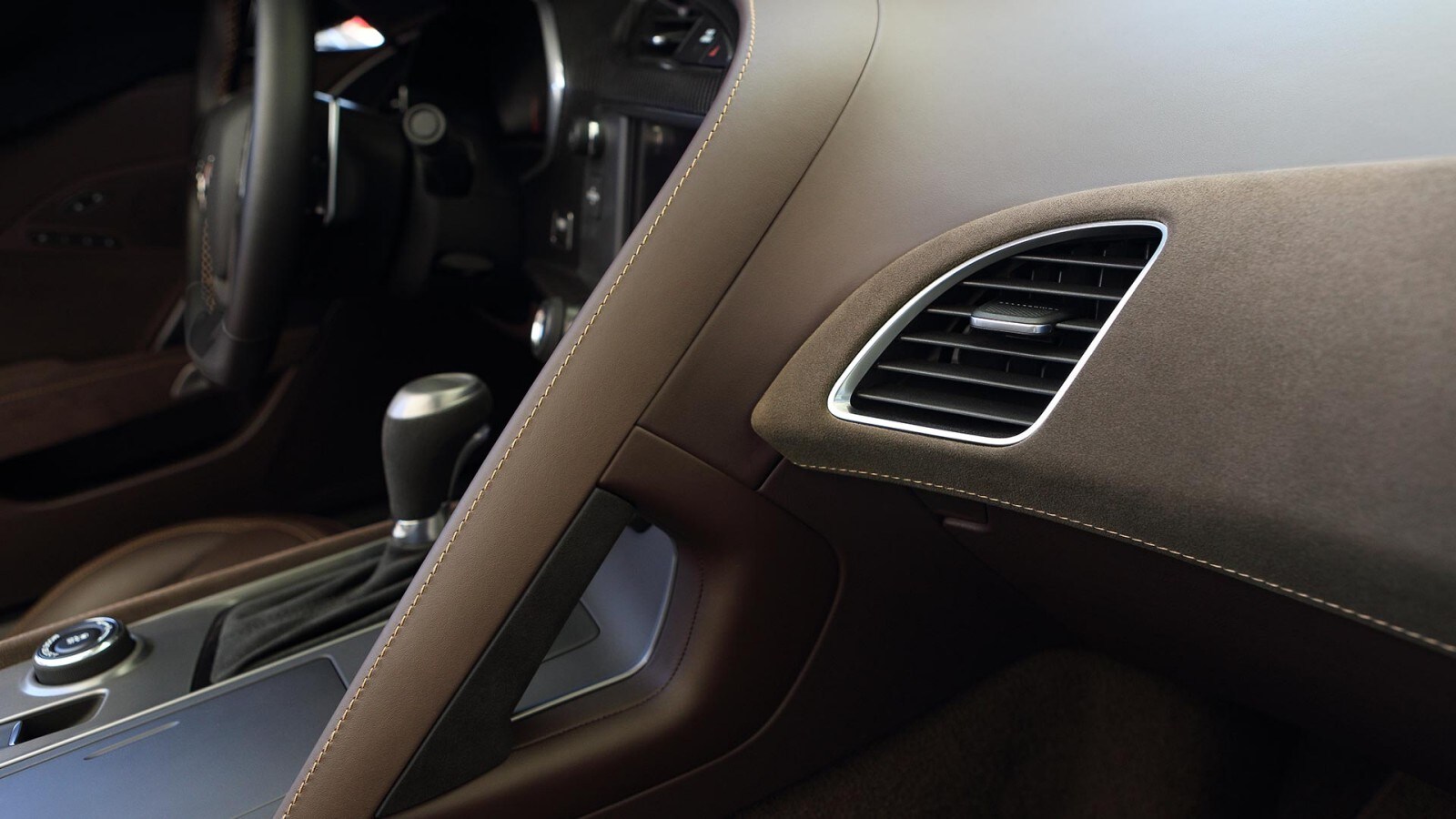 2016 Chevy Corvette sueded microfiber accents