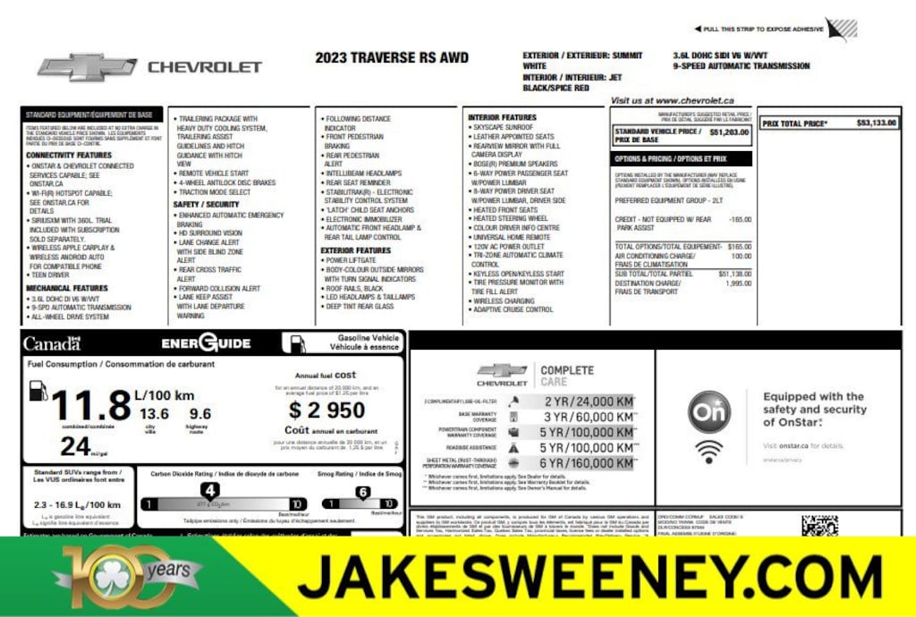 Used 2023 Chevrolet Traverse RS SUV