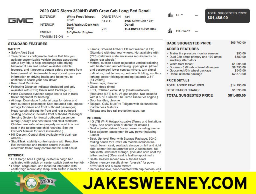 2020 GMC Sierra 4WD Crew Cab Standard Box Denali's photo