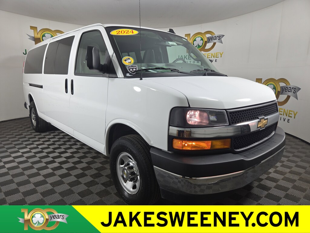 Used 2024 Chevrolet Express Passenger 3500 1LT Van Extended Passenger Van