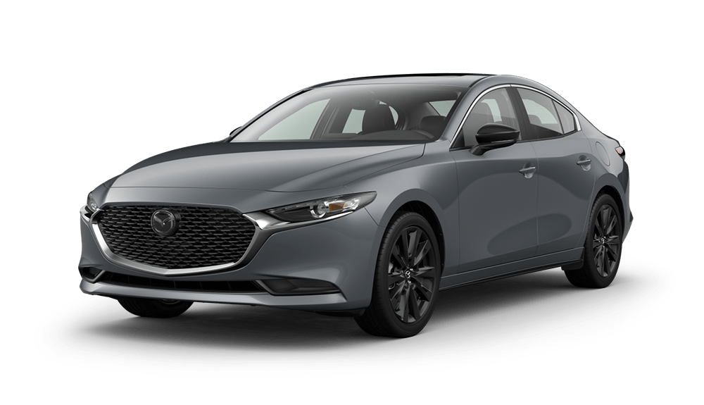 2025 Mazda3 Sedan's sleek front profile with LED headlights.