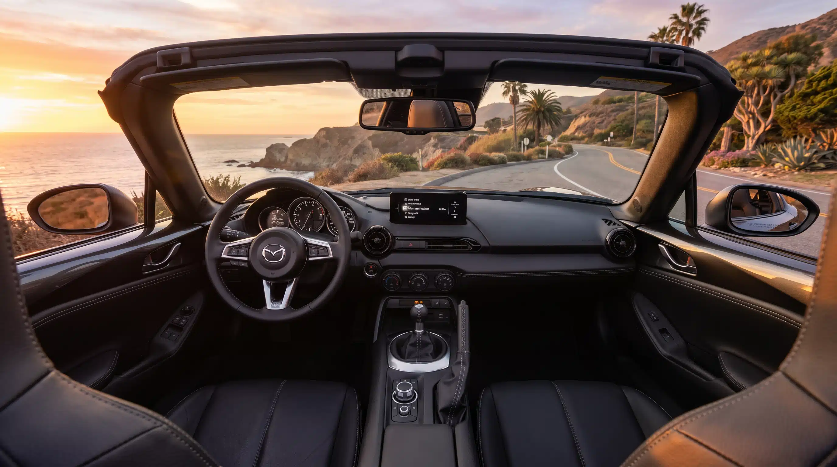 2026 Mazda MX-5 Miata RF Interior and Driver-Focused Technology