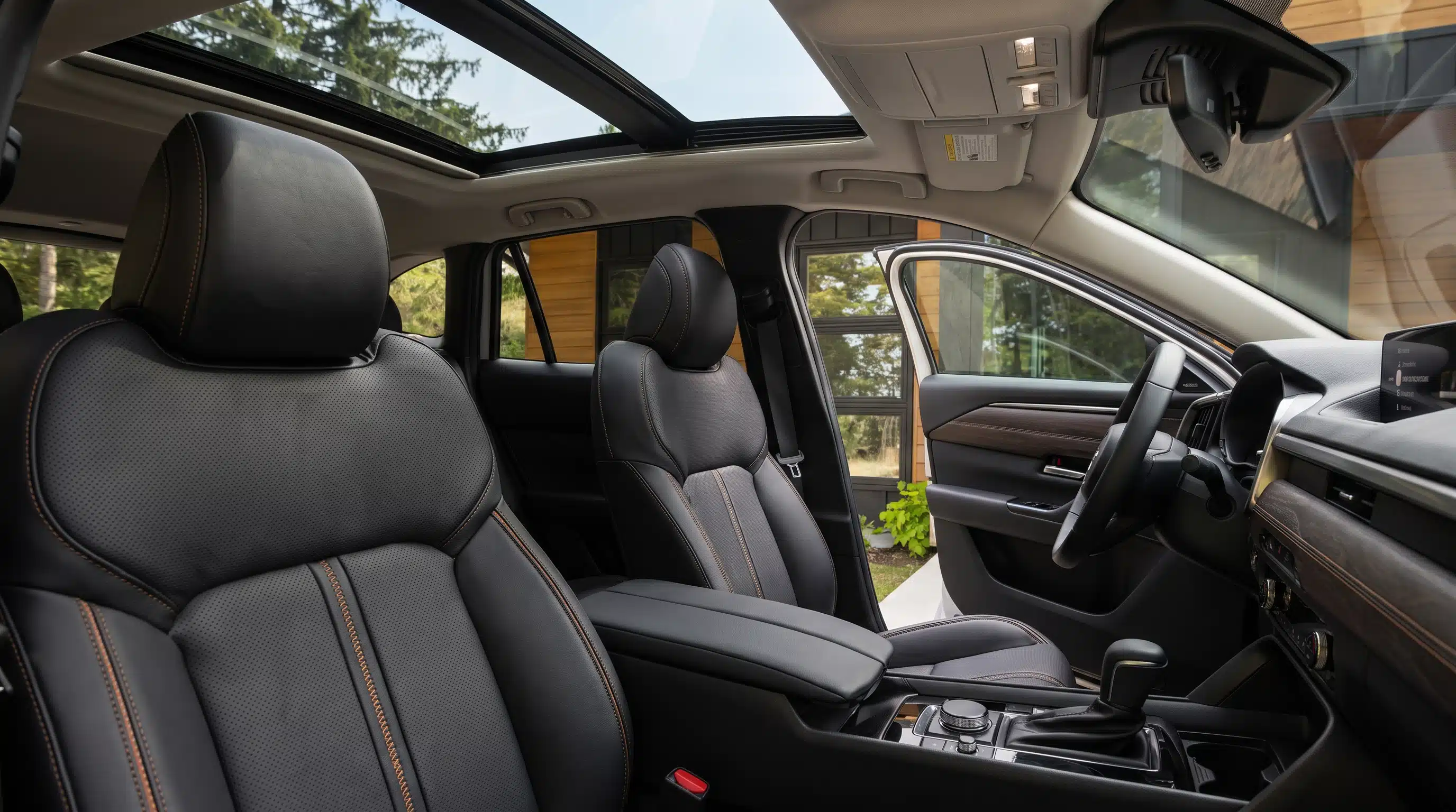 2026 Mazda CX-50 Hybrid Preferred Interior With Heated Front Seats and Panoramic Moonroof