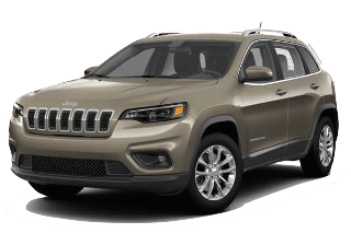A brown 2019 Jeep Cherokee