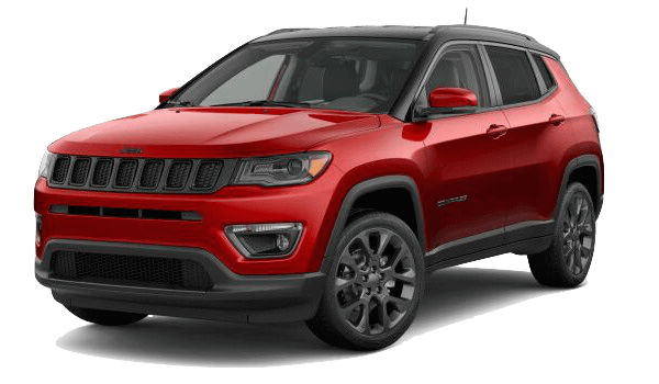 A red 2019 Jeep Compass High Altitude