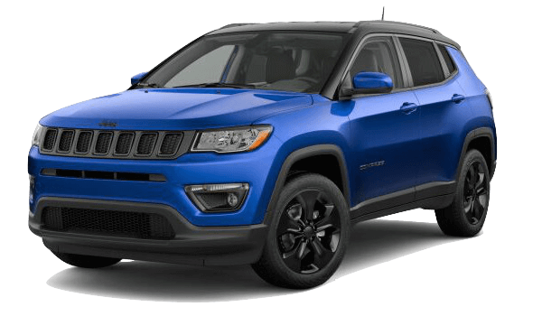 A blue 2019 Jeep Compass Altitude