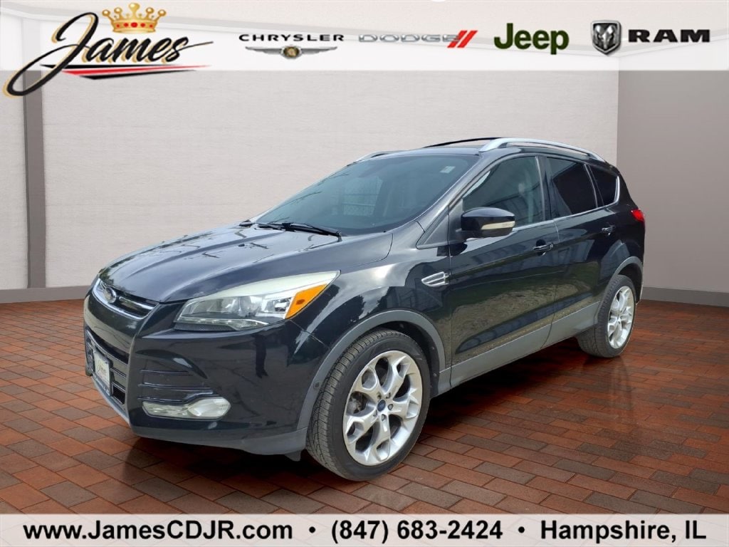 Used 2014 Ford Escape Titanium with VIN 1FMCU9J98EUA02190 for sale in Hampshire, IL