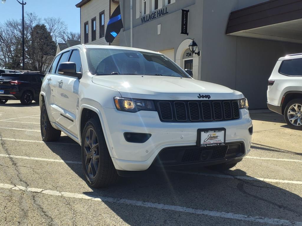 Used 2021 Jeep Grand Cherokee 80th Edition with VIN 1C4RJFBG6MC811548 for sale in Hampshire, IL