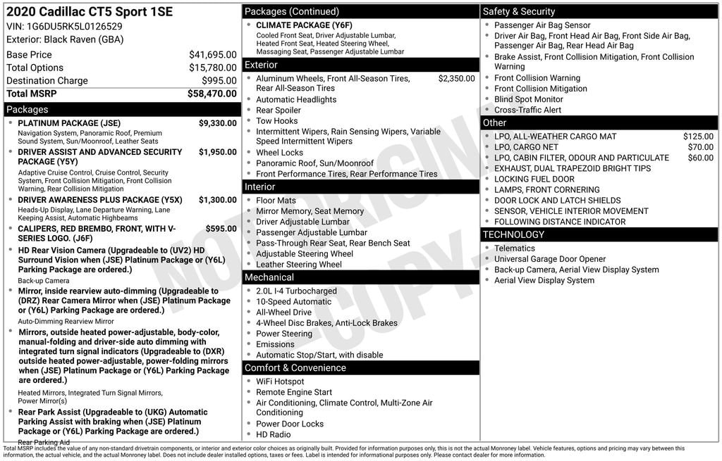 2020 Cadillac CT5 Sport's photo