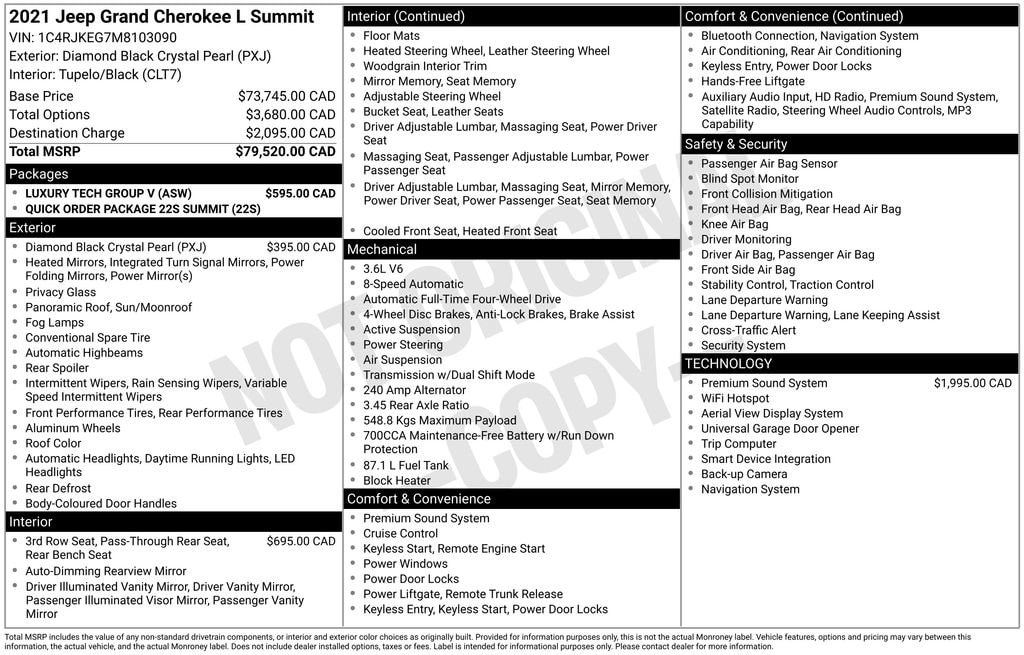 2021 Jeep Grand Cherokee L Summit's photo