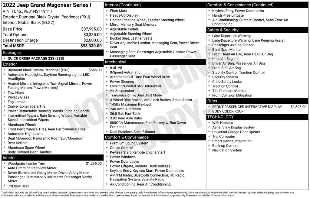 2022 Jeep Grand Wagoneer Series I's photo