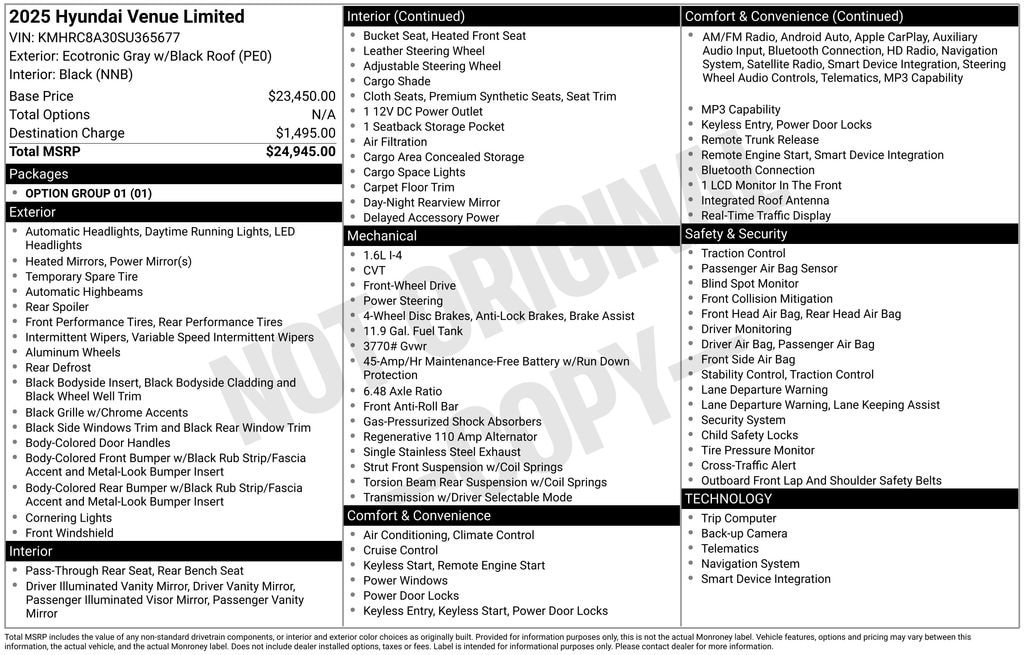 2025 Hyundai Venue Limited's photo