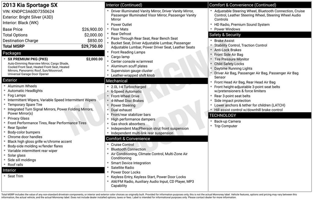 2013 Kia Sportage SX