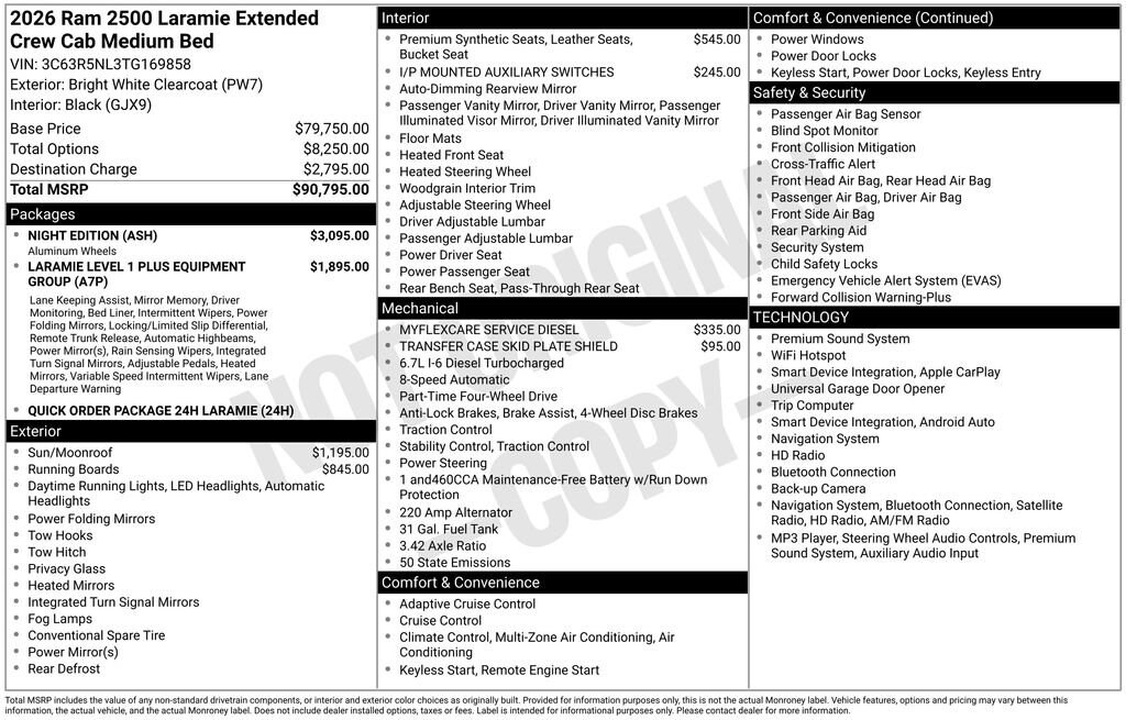 Used 2026 Ram 2500 Laramie Truck Mega Cab