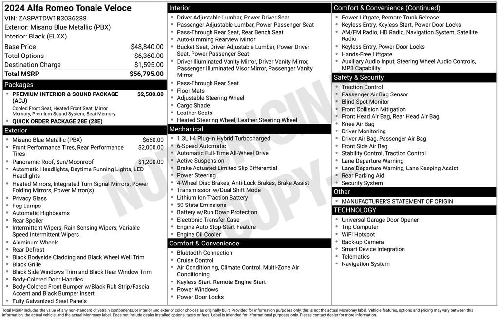 2024 Alfa Romeo Tonale Veloce's photo