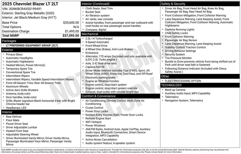 Used 2025 Chevrolet Blazer LT w/2LT SUV