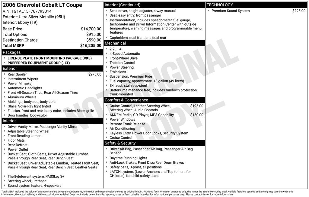 2006 Chevrolet Cobalt LT's photo