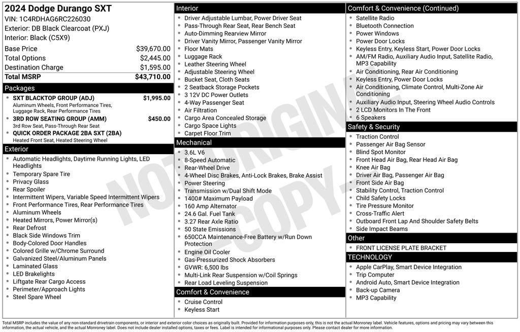 Used 2024 Dodge Durango SXT SUV