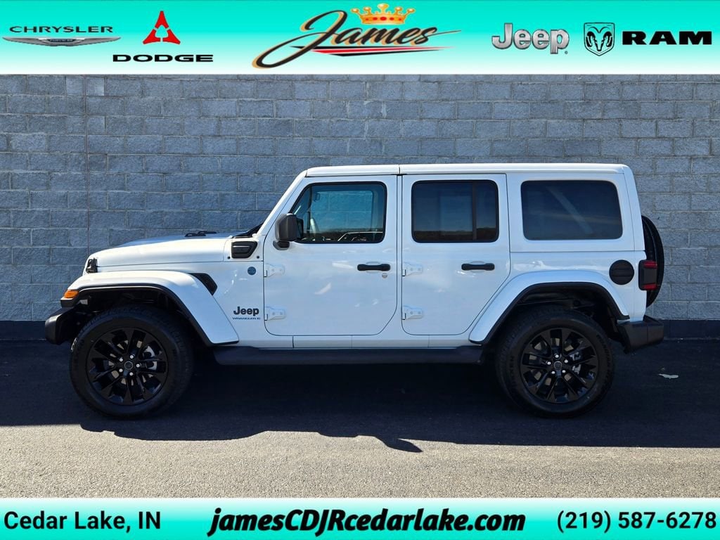 Used 2025 Jeep Wrangler 4xe Sahara 4XE with VIN 1C4RJXP69SW601785 for sale in Cedar Lake, IN