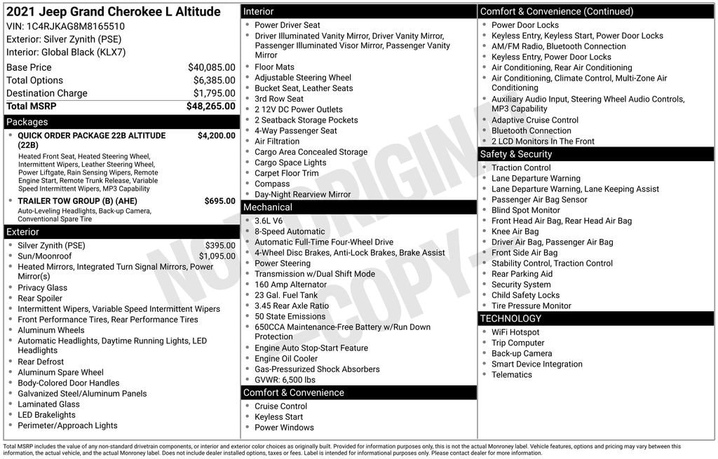 2021 Jeep Grand Cherokee L Altitude's photo