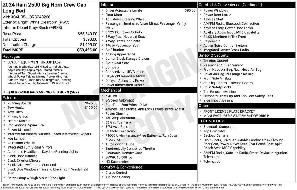 2024 RAM Ram 2500 Pickup Big Horn's photo