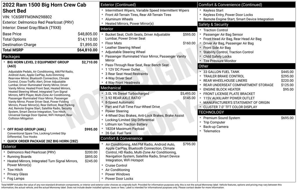 2022 RAM Ram 1500 Pickup Big Horn/Lone Star - Photo 41