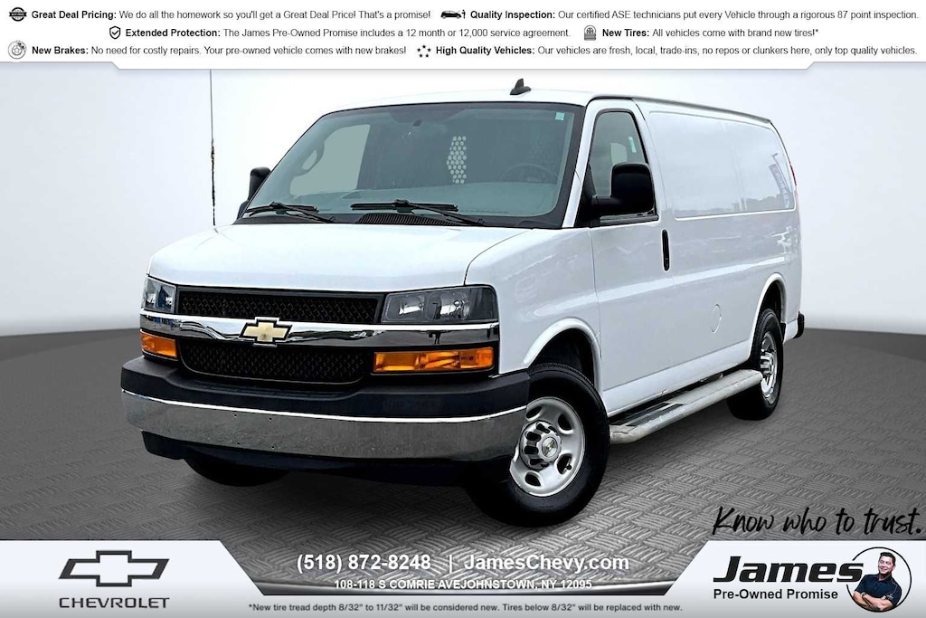 Certified 2023 Chevrolet Express Cargo 2500 WT Van Cargo Van