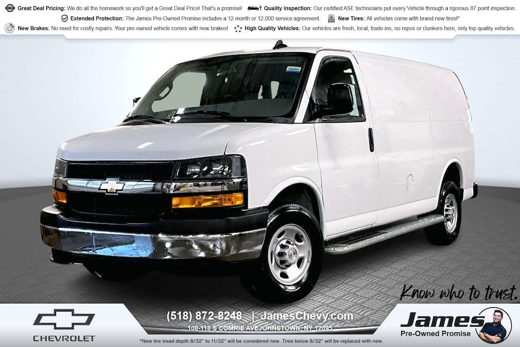 Used 2024 Chevrolet Express Cargo 2500 WT Van Cargo Van