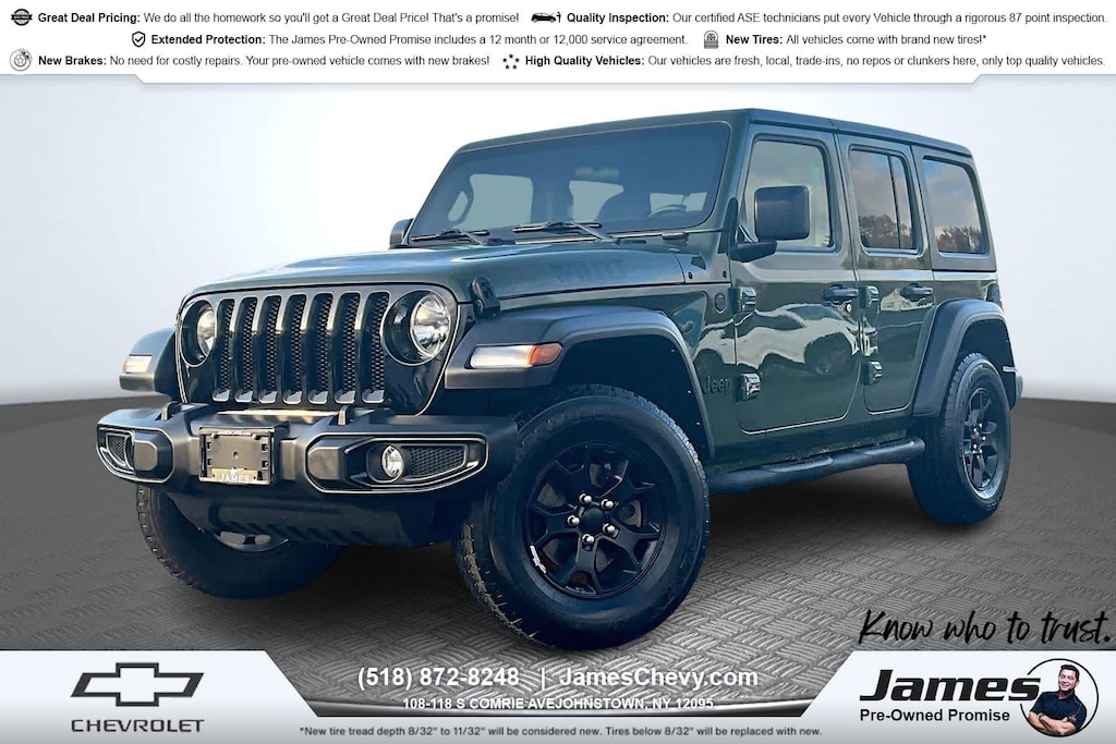 Used 2021 Jeep Wrangler Unlimited Willys Sport SUV