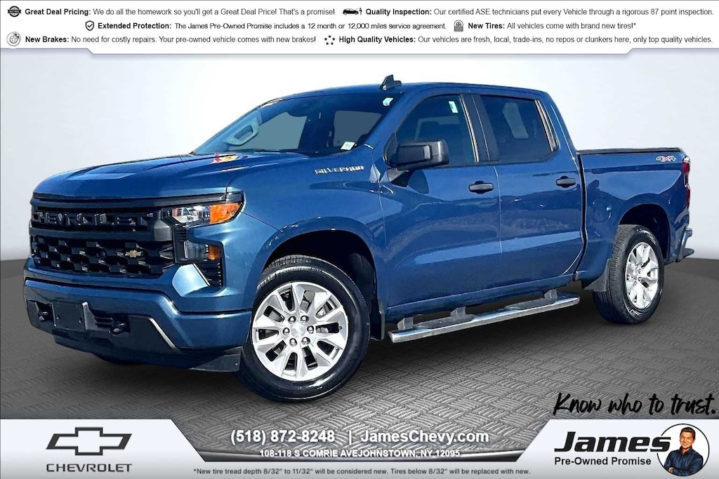 Used 2024 Chevrolet Silverado 1500 Custom Truck Crew Cab